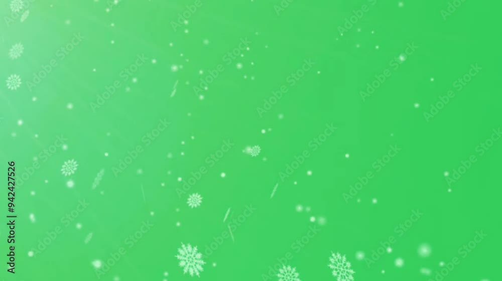 custom made wallpaper toronto digitalSnowflakes falling on a green screen. 4k video animation