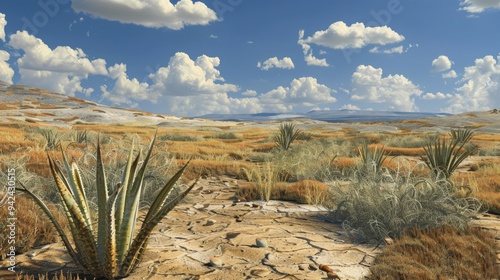 Organisms residing in arid terrain and beneath it