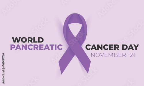 World Pancreatic Cancer Day. background, banner, card, poster, template. Vector illustration.