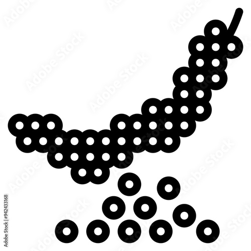 peppercorns icon with outline style. Suitable for website design, logo, app and UI. Based on the size of the icon in general, so it can be reduced.