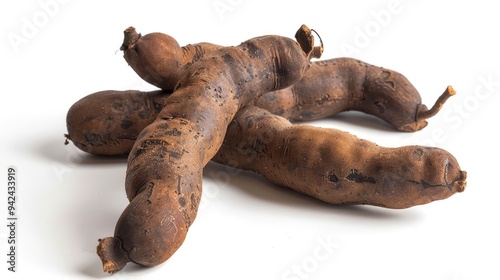 Picture of tamarind on a white backdrop