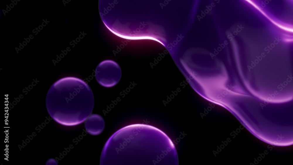 Abstract Elegant Calm Full Screen Purple Lava Lamp Meta Ball Decor Background Abstract Elegant Calm Full Screen Purple Lava Lamp Meta Ball Decor Background