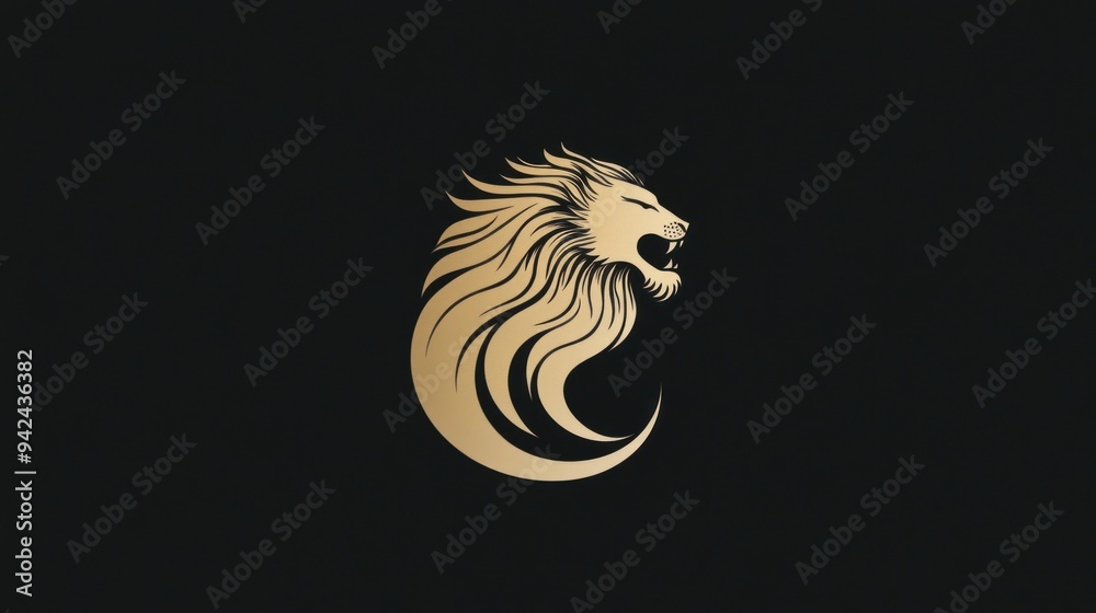 Golden Lion Logo Design
