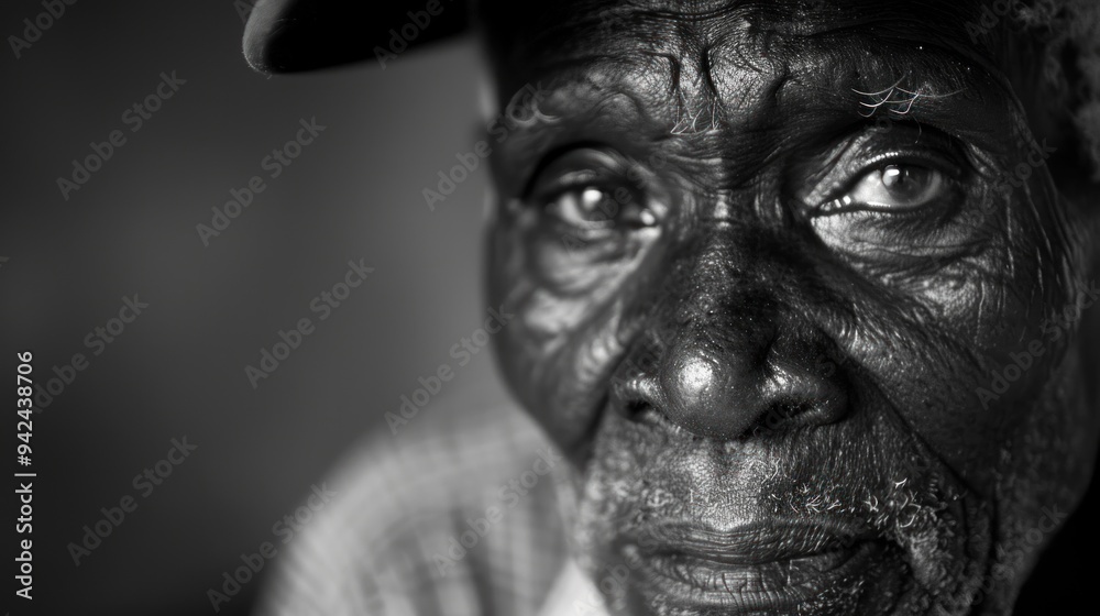 Close-up of an Elderly Man's Face. Close-up of an Elderly Man's Face.