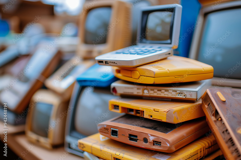 Pile of Old Electronics Pile of Old Electronics