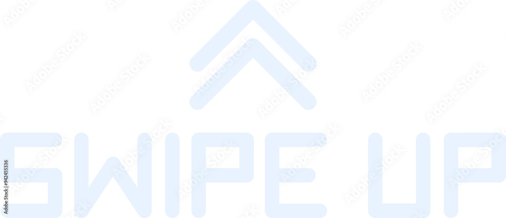 Obraz premium swipe up