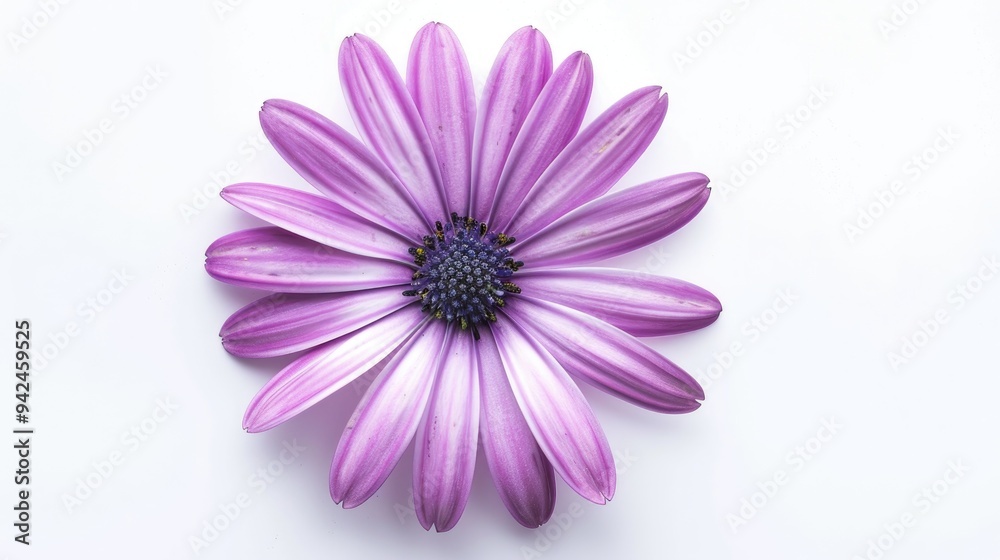 Purple flower on white background Purple flower on white background