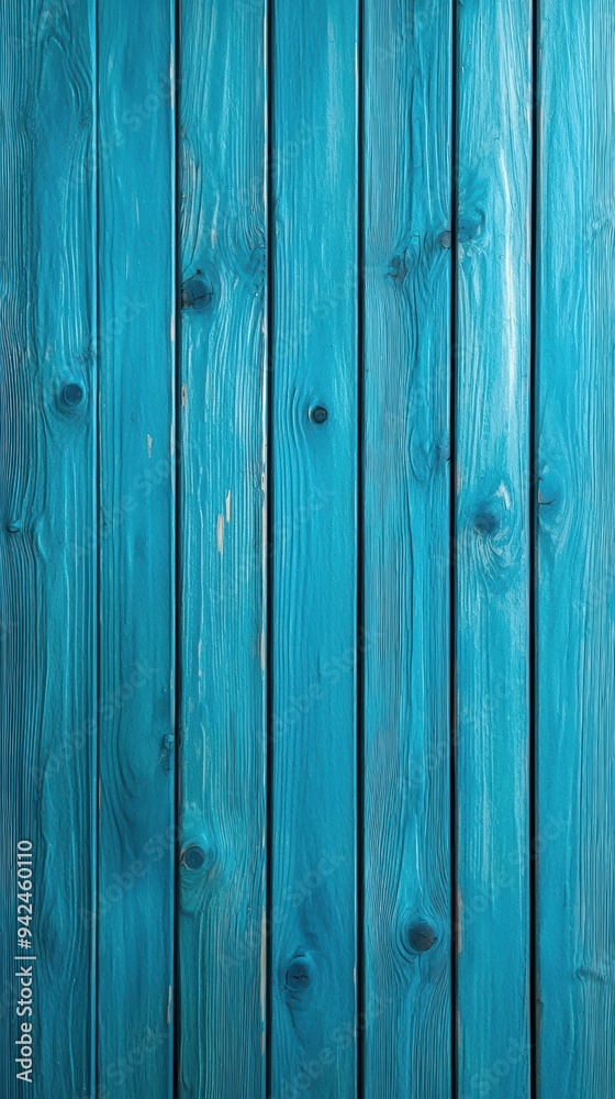 Bright Blue Wooden Planks Vertical Texture Rustic Wooden Boards Background Bright Blue Wooden Planks Vertical Texture Rustic Wooden Boards Background