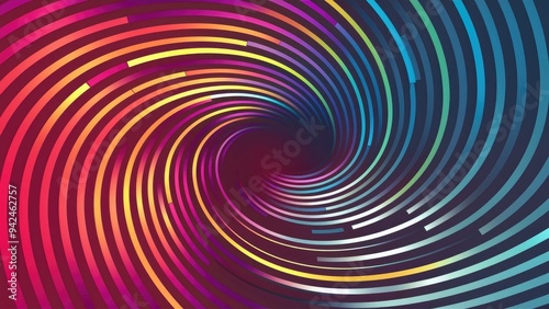 Abstract gradient spiral background with vibrant lines, ideal for cover designs, posters, flyers, and websites. EPS 10.