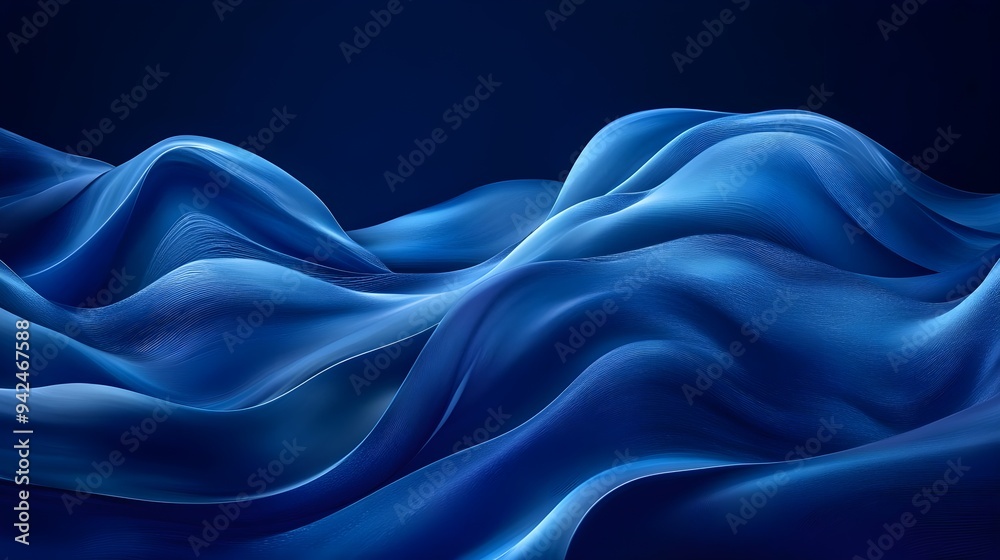 Abstract Blue Waves Background Design Abstract Blue Waves Background Design