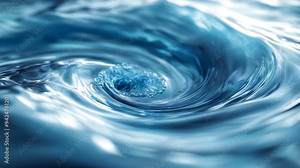 Blue Water Vortex Abstract Background Blue Water Vortex Abstract Background