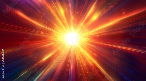 Bright Light Rays Abstract Background