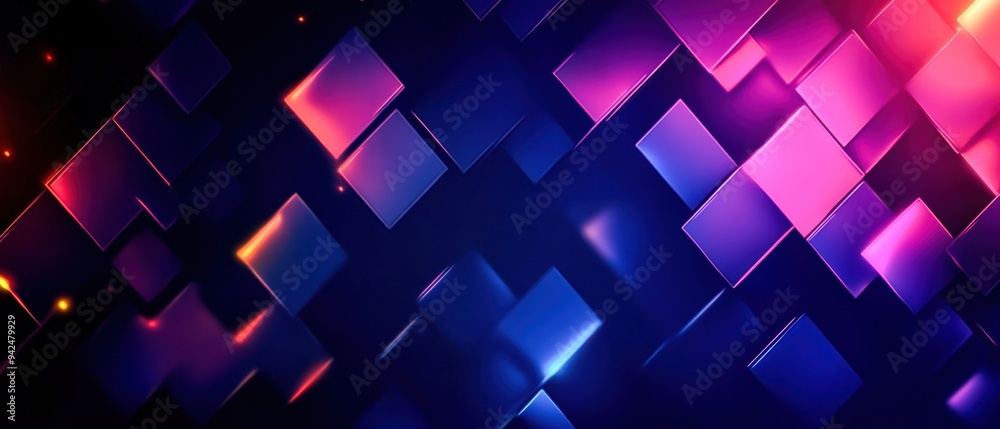 Vibrant abstract background featuring colorful squares in purple, pink, and blue tones, perfect for digital artwork or design. Vibrant abstract background featuring colorful squares in purple, pink, and blue tones, perfect for digital artwork or design.