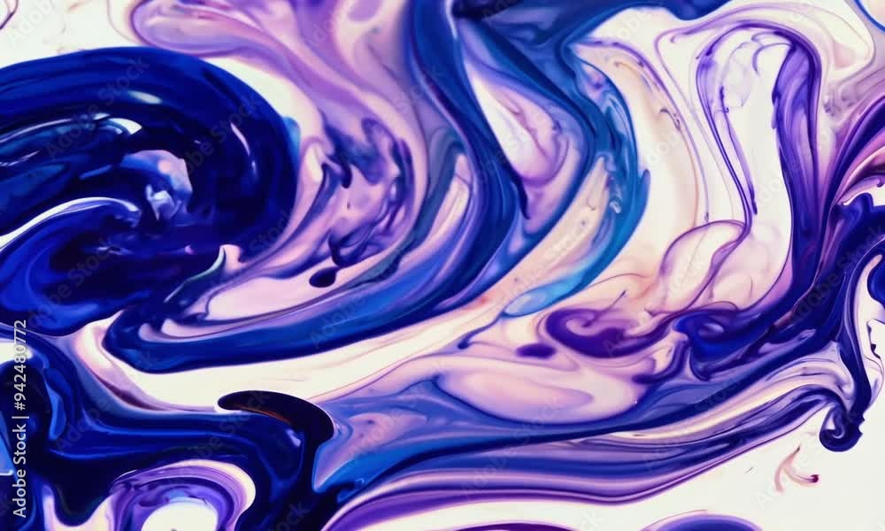 Exploring vibrant blue and purple swirls in a mesmerizing abstract art creation at a local studio during early morning light. Generative AI Exploring vibrant blue and purple swirls in a mesmerizing abstract art creation at a local studio during early morning light. Generative AI