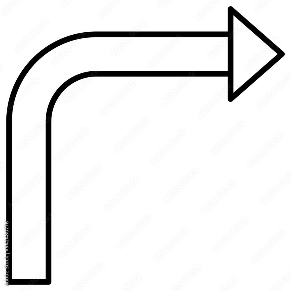 Turn Right Icon Turn Right Icon