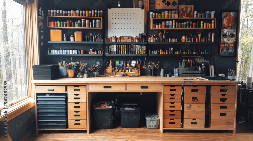 Artist Studio Workspace.