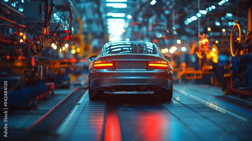 Car Production Line. Car Production Line.