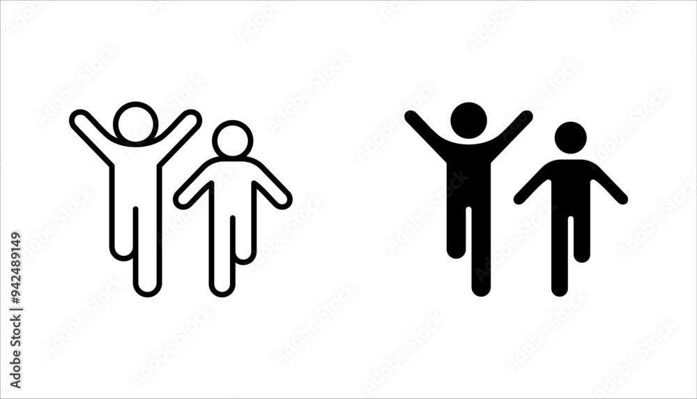 Man fast run icon set. Running icon set. Run symbol set. vector illustration on white background Man fast run icon set. Running icon set. Run symbol set. vector illustration on white background