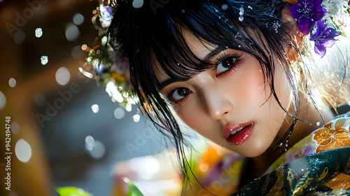 Close up portrait of a youn...