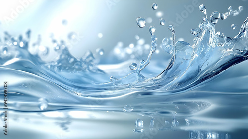 Close-up of a water splash ...