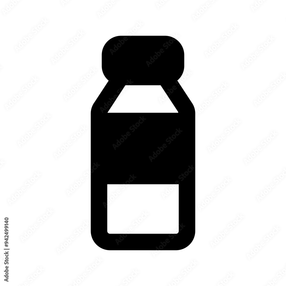 Fototapeta premium bottle glyph icon