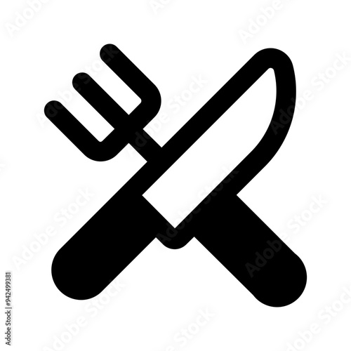 cutlery glyph icon