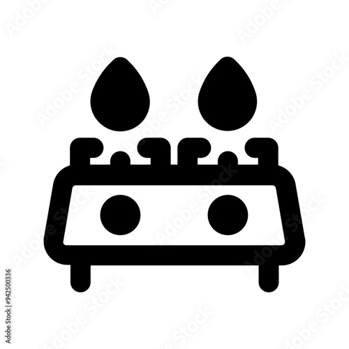 stove glyph icon