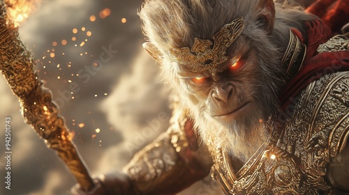Sun Wukong, the Monkey King in the traditional Chinese myth of Journey to the West