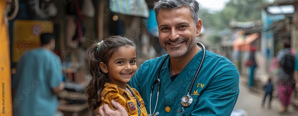 children playing in the street with doctor at village children playing in the street with doctor at village