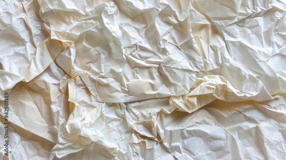 Crumpled White Paper Texture Background. Crumpled White Paper Texture Background.