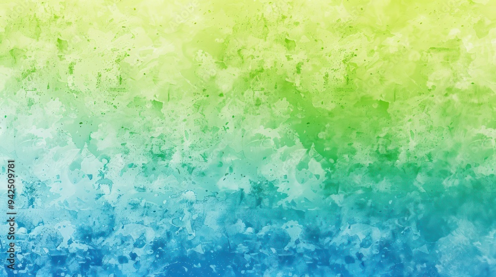 Fototapeta premium Abstract Blue Green Watercolor Background.