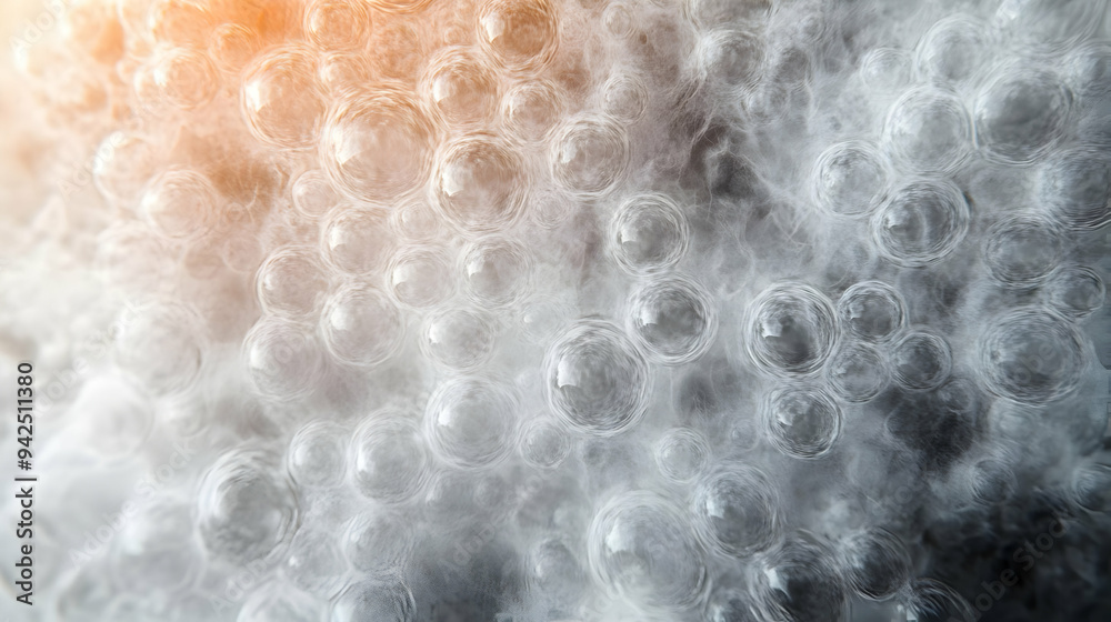 Close-up of water bubbles with soft light. Close-up of water bubbles with soft light.