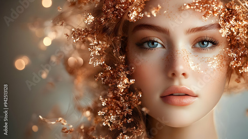 Close-up portrait of a beau...