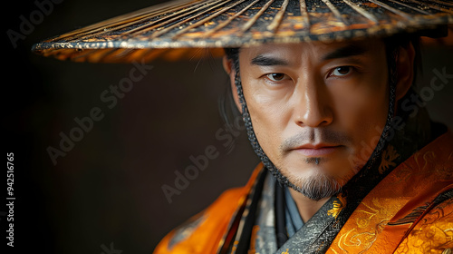 Close-up portrait of a man ...