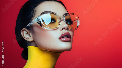 Closeup portrait of a woman...