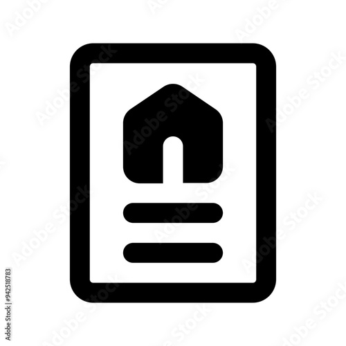 certificate Glyph icon