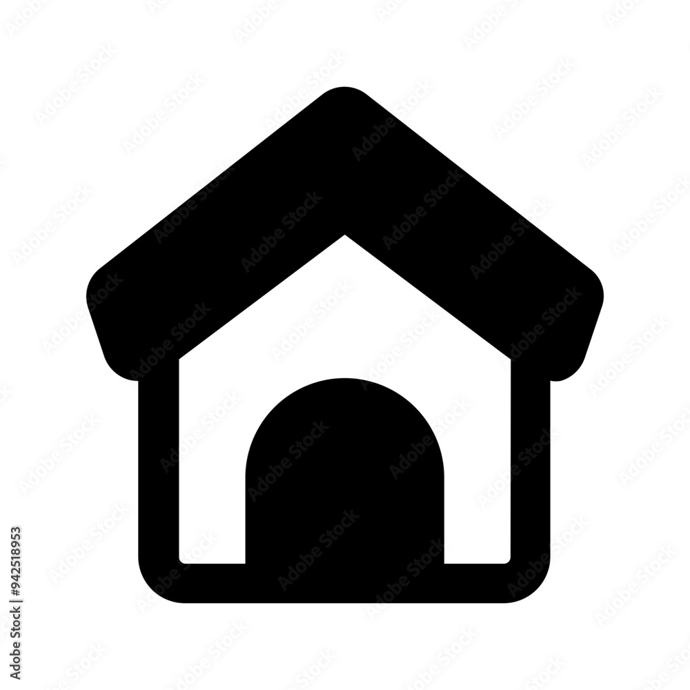 Fototapeta premium home Glyph icon