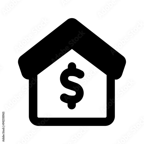 home value Glyph icon