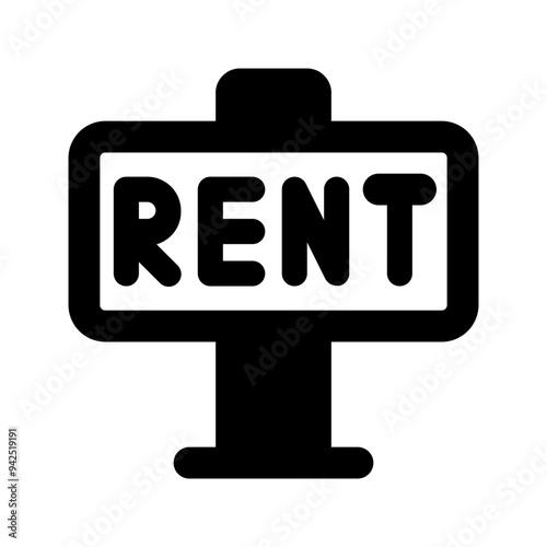 rent Glyph icon