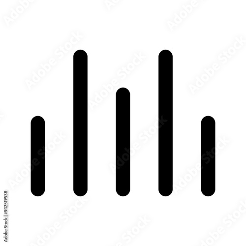 wave sound Glyph icon