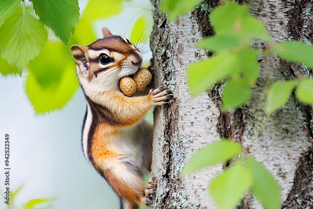 Obraz premium squirrel on a tree
