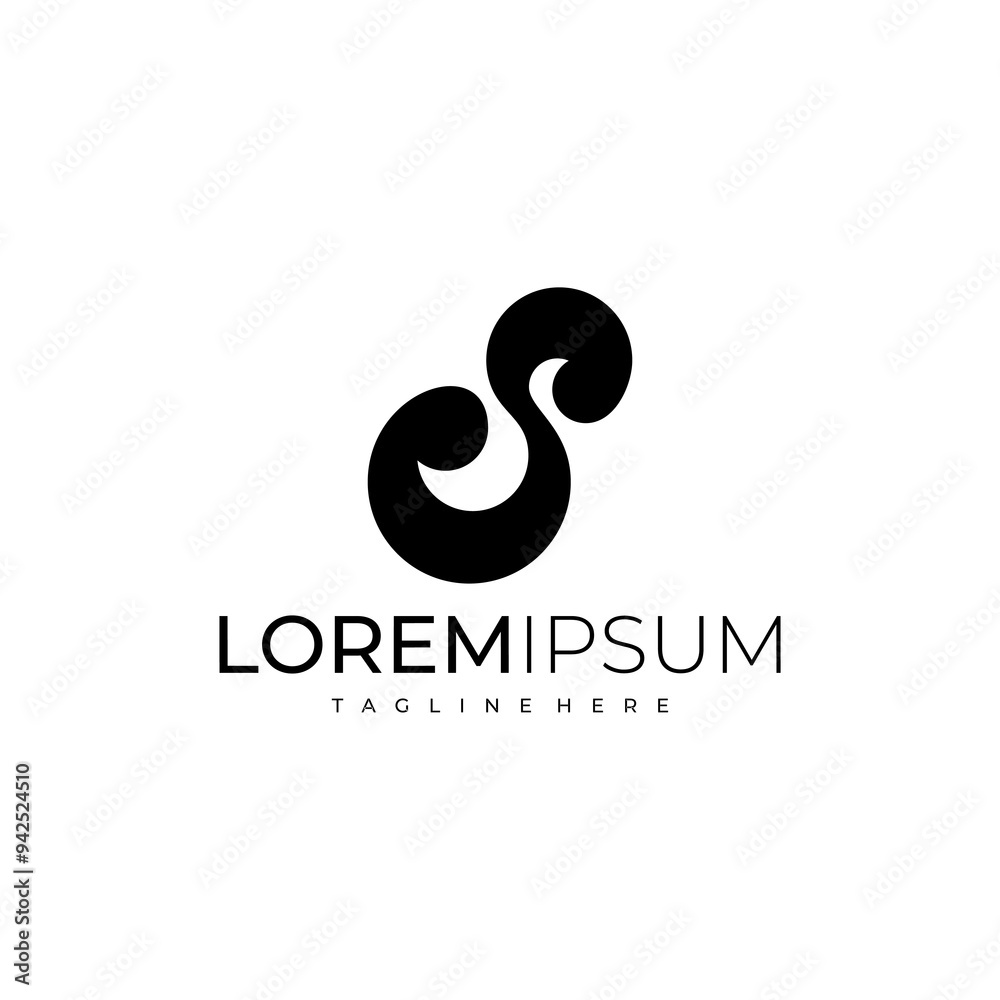 letter S modern logo letter S modern logo