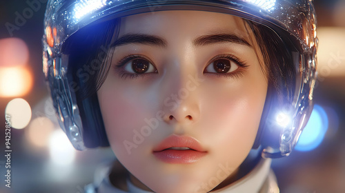 Close-up portrait of a youn...