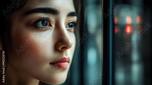 Close-up portrait of a youn...