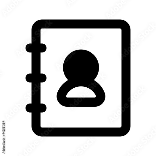 contact glyph icon