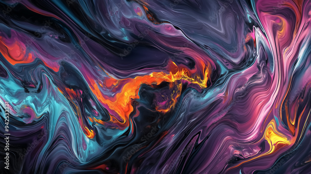 Abstract digital art generated by AI algorithmic patterns, gener Abstract digital art generated by AI algorithmic patterns, gener