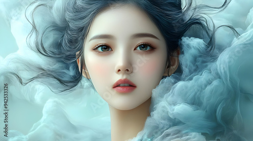 Close-up portrait of a youn...