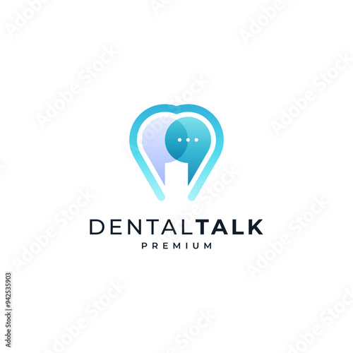 shiny teeth for dental logo and health consultation app