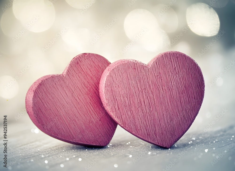 Wooden pink heart Wooden pink heart