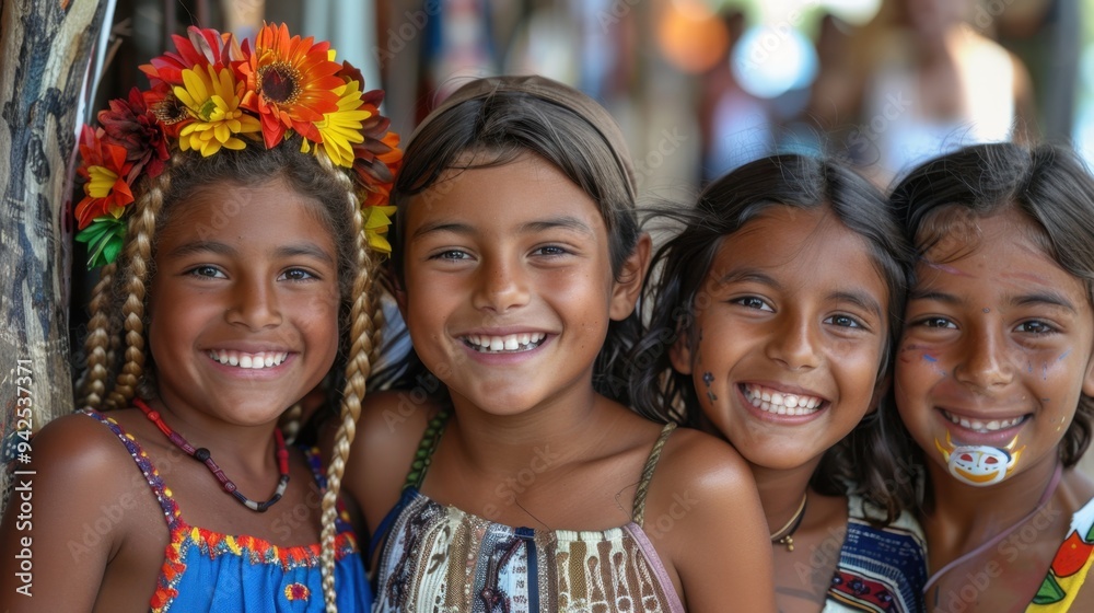 Fototapeta premium Cultural Exchange: Companions from different cultures who explore and learn each other’s customs, enriching their understanding and appreciation of diverse traditions. 